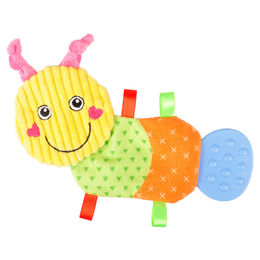 Flamingo Pippo Raupe Plüschspielzeug für Hunde bunt aus Polyester Mini - 19 cm – Bild 1 von 3