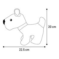 Produktbild von Flamingo Plüschspielzeug Britta Hund Grau für alle Größen und Altersstufen