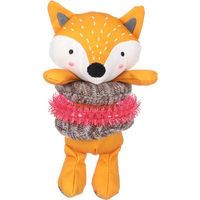 Produktbild von Flamingo Plüschspielzeug Britty Fuchs Ocker für Welpen mit Squeaker zur Zahnpflege