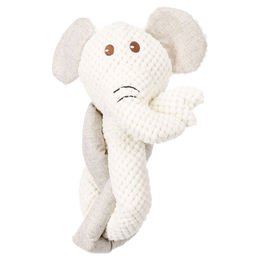 Flamingo Plüschspielzeug Elefant für Hunde in Weiß, Maße 25 x 9 x 28 cm – Bild 1 von 1