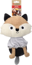 Flamingo Plüschspielzeug Fuchs für Hunde Grau – Bild 1 von 2