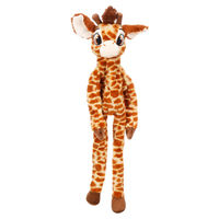 Produktbild von Flamingo Plüschspielzeug Giraffe für Hunde in Braun, 18 x 11 x 62 cm