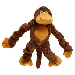 Produktbild von Flamingo Plüschspielzeug Gorilla Braun mit Quietscher für Hunde 33x15x8,5cm - 1 kg