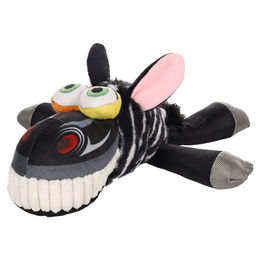 Flamingo Plüschspielzeug Hoofa Zebra schwarz für Hunde – Bild 1 von 8