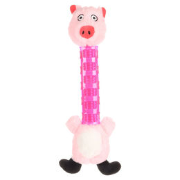 Produktbild von Flamingo Plüschspielzeug Necki Schwein Rosa für Hunde mit Quietscher