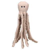 Produktbild von Flamingo Plüschspielzeug Oktopus für Hunde in Beige und Braun mit Squeaker für alle Altersstufen