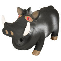 Produktbild von Flamingo Plüschspielzeug Wildschwein aus Latex Schwarz 18 cm