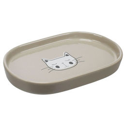 Flamingo Poezie Futter- und Trinknapf aus Keramik oval beige 130 ml – Bild 1 von 1