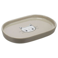 Produktbild von Flamingo Poezie Futter- und Trinknapf aus Keramik oval beige 130 ml