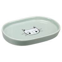 Produktbild von Flamingo Poezie Futter- und Trinknapf aus Keramik oval minzgrün 130 ml