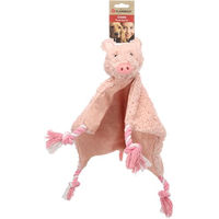 Produktbild von Flamingo Poppo Plüschspielzeug Schwein Rosa mit Seil für Hunde