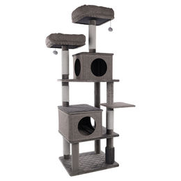 Flamingo Premium XXL Katzbaum Aurora grau 80x70x171cm – Bild 1 von 9
