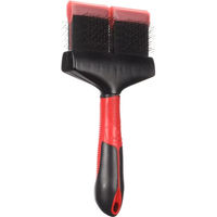 Produktbild von Flamingo Professional Soft-Zupfbürste 2-in-1 beidseitige Fellbürste für Katzen und Hunde 9,5 cm Breite