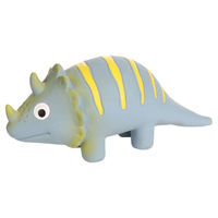 Produktbild von Flamingo Puga Dinosaurier Quietschspielzeug für Hunde aus Latex in Grau 7 x 20,5 x 9 cm