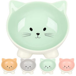 Flamingo Puzi Keramik Napf für Hunde und Katzen in Grün 125 ml - 125 ml – Bild 1 von 9