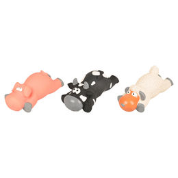 Flamingo Quietschspielzeug aus Latex für Hunde Riesenrassen bunt – Bild 1 von 2