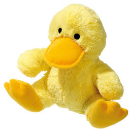 Produktbild von Flamingo Quietschspielzeug Ente aus Baumwolle Gelb 19 cm für Hunde