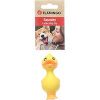 Produktbild von Flamingo Quietschspielzeug Ente Kwek für Hunde Gelb Latex Größe S