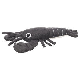Flamingo Quietschspielzeug Flipper Hummer für Hunde aus Cord in Grau Größe L – Bild 1 von 4