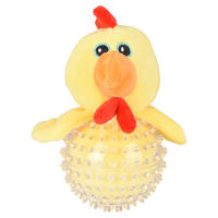 Produktbild von Flamingo Quietschspielzeug Huhn für Hunde aus TPR Gelb 16cm - 16 cm