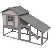 Produktbild von Flamingo Quincy Cottage Kaninchen Häuschen aus Holz in Grau