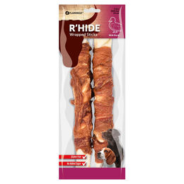 Flamingo R'Hide Ente Wrapped Stick Hundesnack Rind glutenfrei und ohne Zucker 240 g - 2 x 240 g – Bild 1 von 5