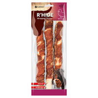 Produktbild von Flamingo R'Hide Kausnack Ente Wrapped Stick für Hunde, Rind und Ente, glutenfrei und ohne Zucker, 240 g - 3 x 240 g