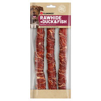 Produktbild von Flamingo R'Hide Sticks Hundesnack mit Ente und Kabeljau getreidefrei und glutenfrei 240 g