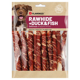 Flamingo R'Hide Sticks Hundesnack mit Ente und Kabeljau getreidefrei und glutenfrei 350 g – Bild 1 von 13