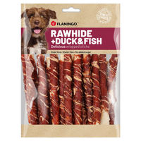 Produktbild von Flamingo R'Hide Sticks Hundesnack mit Ente und Kabeljau getreidefrei und glutenfrei 350 g