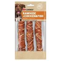 Produktbild von Flamingo R'Hide Sticks Hundesnack mit Huhn und Kabeljau getreidefrei und glutenfrei 155 g