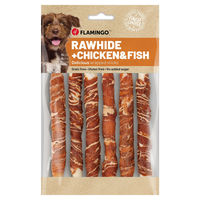 Produktbild von Flamingo R'Hide Sticks Hundesnack mit Huhn und Kabeljau getreidefrei und glutenfrei 180 g