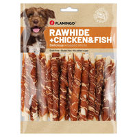 Produktbild von Flamingo R'Hide Sticks Hundesnack mit Huhn und Kabeljau getreidefrei und glutenfrei 350 g