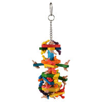 Produktbild von Flamingo Rainbow ACE Multi Vogelspielzeug aus Holz für Papageien 27 cm