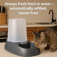 Produktbild von Flamingo Raja Automatischer Futter- und Wasserspender für Hunde und Katzen Grau 2,5 l - 2,5 l