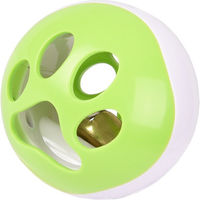 Produktbild von Flamingo Rango LED Spielball für Katzen aus Kunststoff grün/weiß Ø 6,4 cm