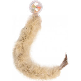 Produktbild von Flamingo Rasselball mit Federschwanz in Beige