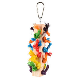 Produktbild von Flamingo Regenbogen Vogelspielzeug aus Holz für Papageien und Vögel