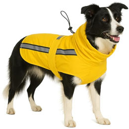 Flamingo Regenmantel Ciro für Hunde Gelb wasserdicht aus Polyester – Bild 1 von 4