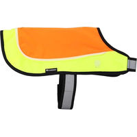 Produktbild von Flamingo Regenmantel Hund Sicherheitsweste Orange Größe S wasserdicht mit LED und USB-aufladbarem Akku