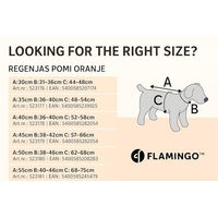 Produktbild von Flamingo Regenmantel Pomi für Hunde Orange wasserdicht aus Polyester - 30 cm