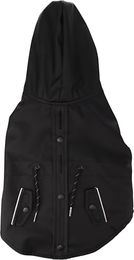 Flamingo Regenmantel Toto Schwarz aus Polyester waterproof 45cm Rückenlänge – Bild 1 von 5