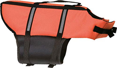 Flamingo Rettungsweste für Hunde Riesenrassen Orange XL 45 cm Rückenlänge aus Polyester – Bild 1 von 5