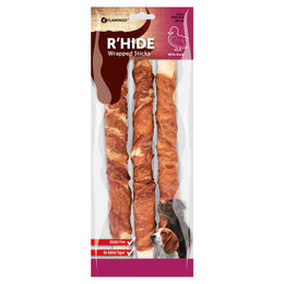 Flamingo RHide Ente Wrapped Stick Hundesnack aus Rind und Ente glutenfrei und ohne Zucker 280 g - 3 x 280 g – Bild 1 von 5
