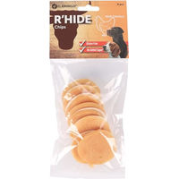 Produktbild von Flamingo Rinderhautchips mit Huhn Monoprotein Naturkauartikel für Hunde 8 Stück