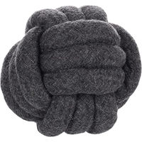 Produktbild von Flamingo Ringo Ball Hundespielzeug aus Baumwolle Grau 10cm - 1 Stk.