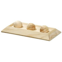 Produktbild von Flamingo Rody Brain Train Board Intelligenzspielzeug aus Holz mit 3 Kugeln Natur 30 x 15 x 6 cm