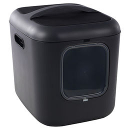 Flamingo Romy Geschlossene Katzentoilette Haubentoilette Anthrazit XL 61,5 x 50 x 57,5 cm – Bild 1 von 1