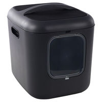 Produktbild von Flamingo Romy Geschlossene Katzentoilette Haubentoilette Anthrazit XL 61,5 x 50 x 57,5 cm