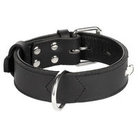 Produktbild von Flamingo Rondo Lederhalsband genietet schwarz 34-44 cm 35 mm